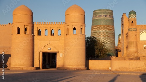 wall of Itchan Kala - Khiva - Uzbekistan photo