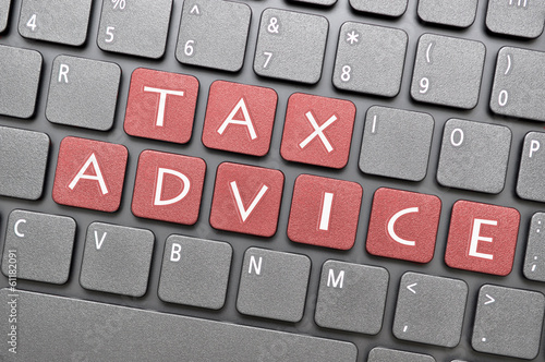 Tax advice on keyboard