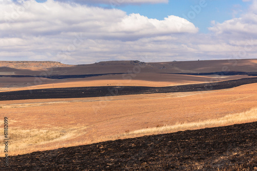 Fire Burn Grasslands Mountains