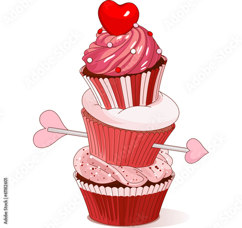 Valentine cupcakes