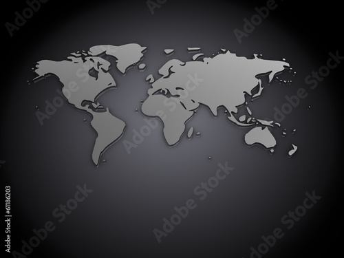 3d world map