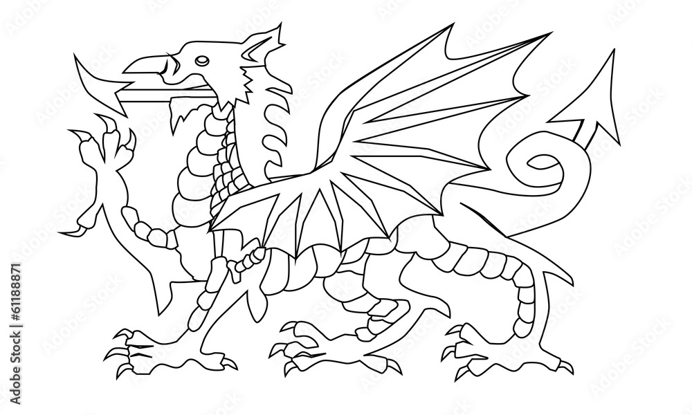 welsh-dragon-outline-stock-vector-adobe-stock