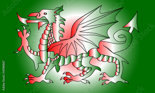 Red White and Green Dragon