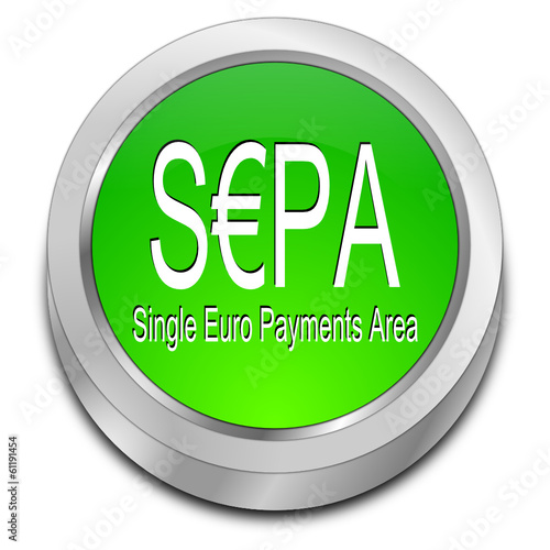 SEPA - Single Euro Payments Area - Button