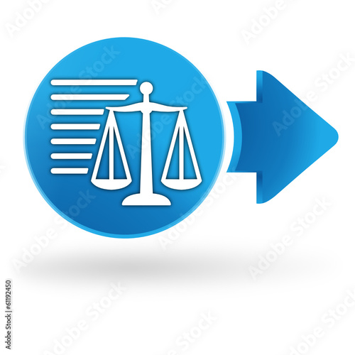 mentions et informations légales sur symbole web bleu