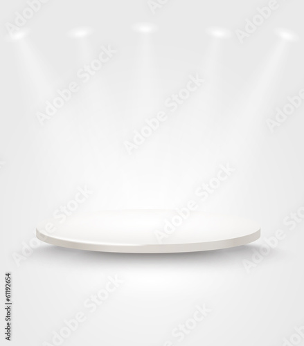 Bright stage with spot lights