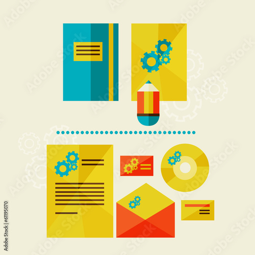 company branding. Corporate identity template.
