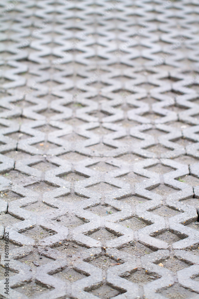 Naklejka premium Grey paving