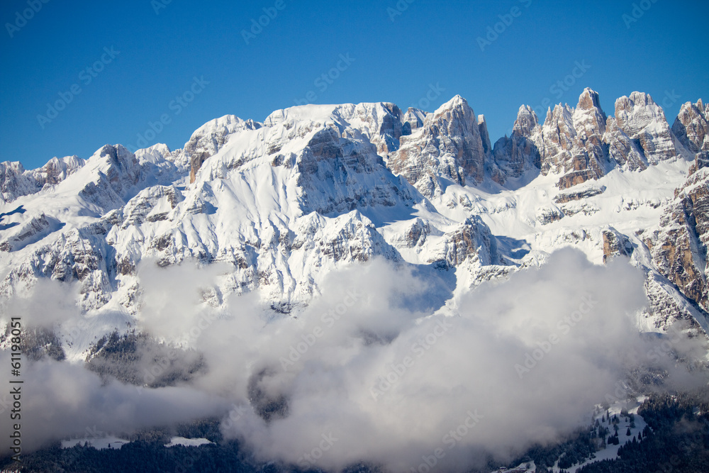 Obraz premium Dolomites in winter