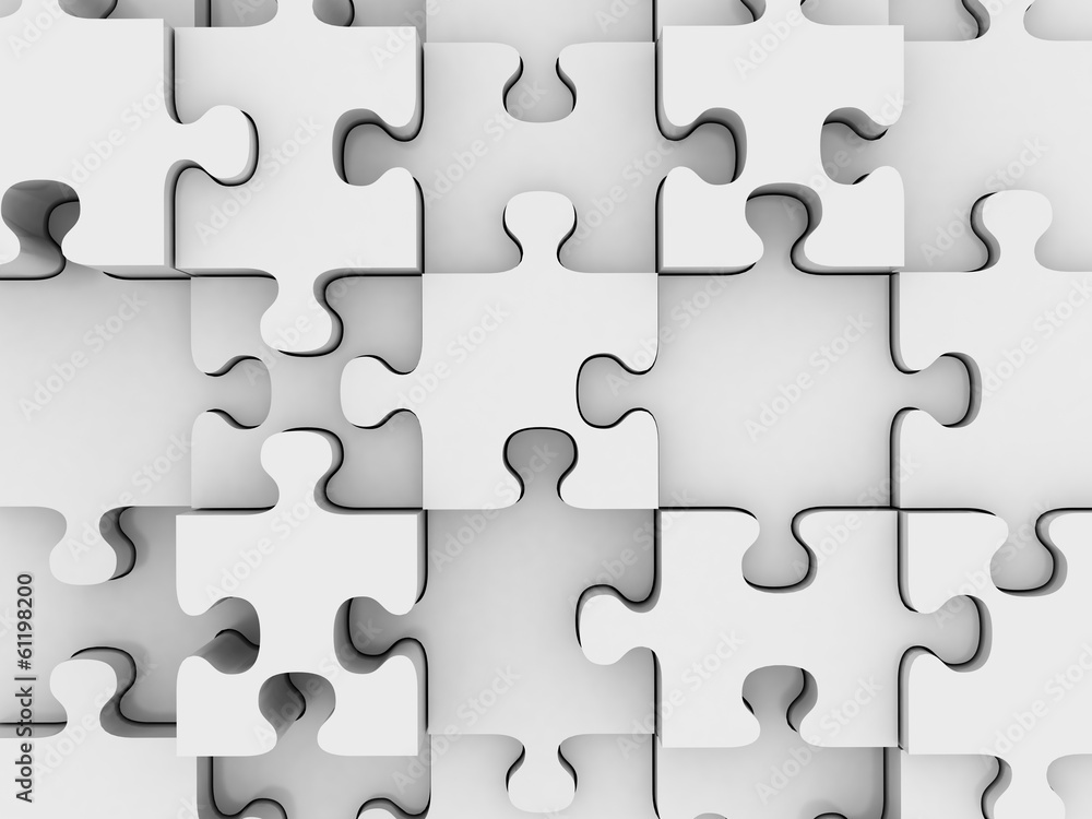 puzzle piece background black and white