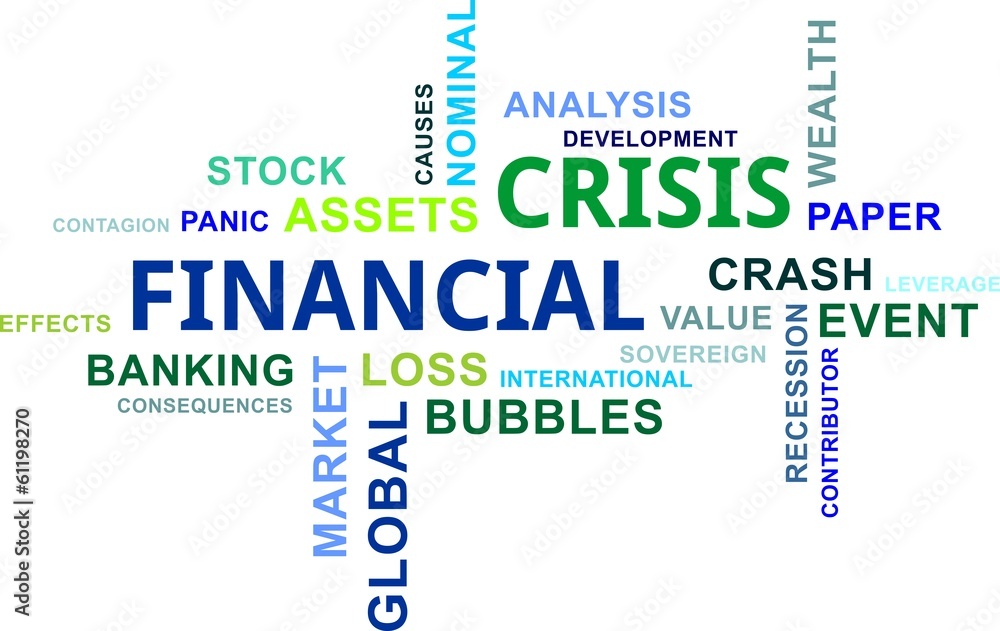 word cloud - financial crisis
