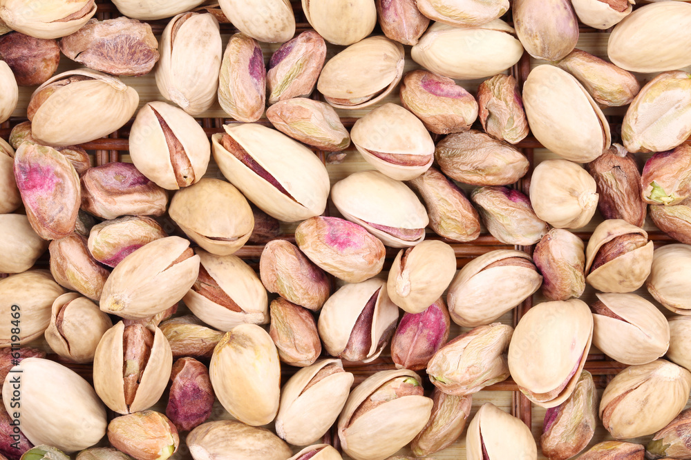Close up of many pistachios. Close up of many pistachios.