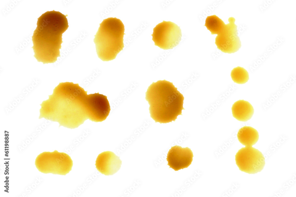 Coffee drips and splatters Coffee drips and splatters