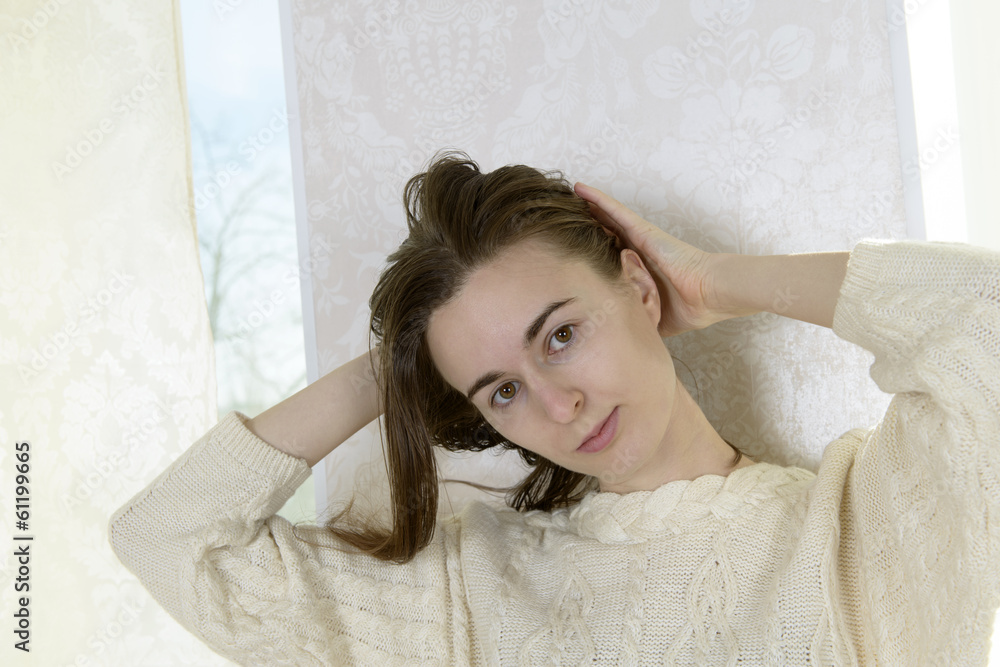 Portrait of a young attractive woman Portrait of a young attractive woman