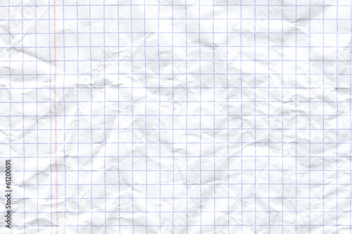 White Crumpled  Paper Texture