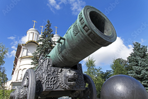 Moscow, Russia . Tsar Cannon in Kremlin