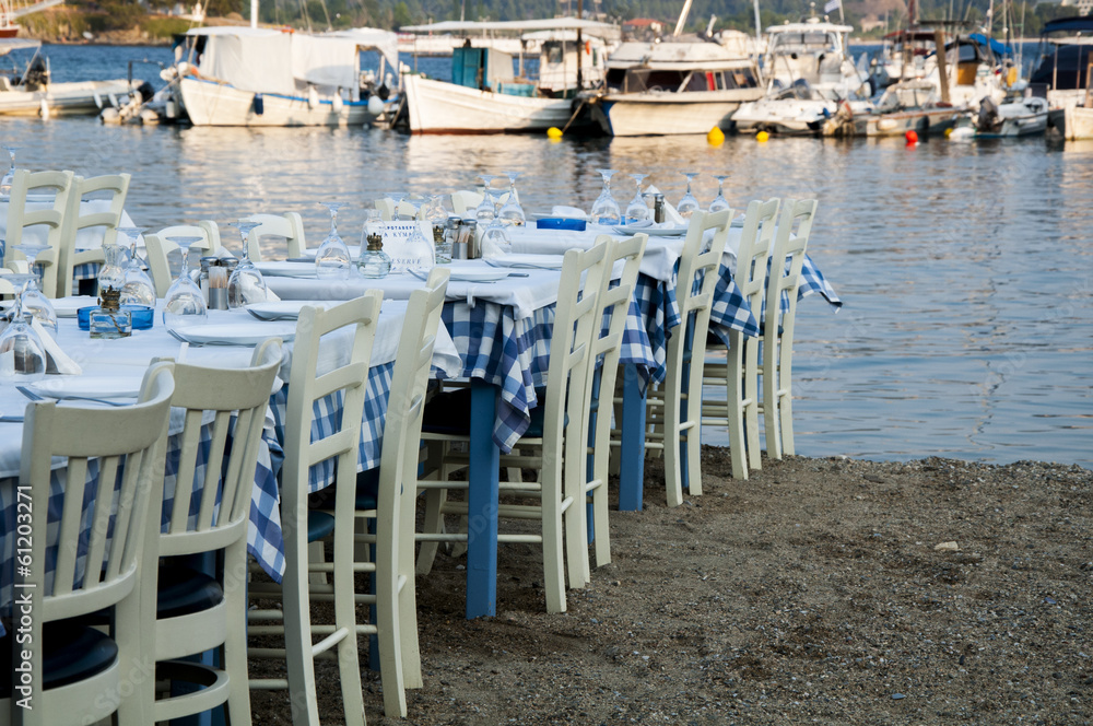 Fototapeta premium Traditional Greek tavern