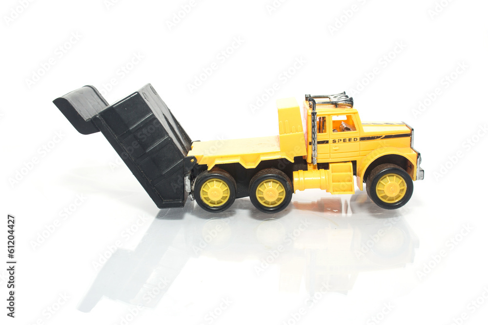 toy car the truck isolated on a white background