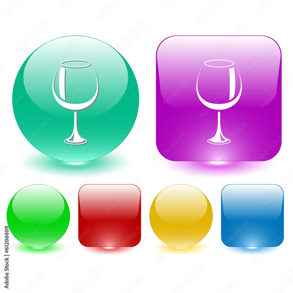 Goblet. Vector interface element. Goblet. Vector interface element.