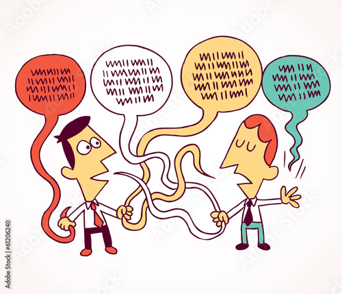 debate, communication concept illustration