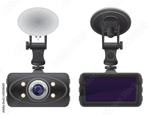 car recorder vector illustration