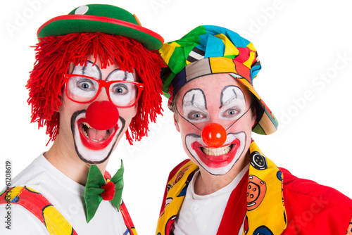 grinsende clowns photo