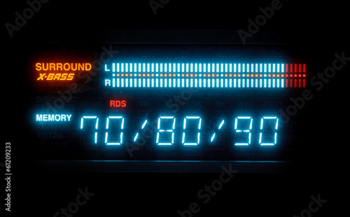 sound volume on illuminated indicator board photo