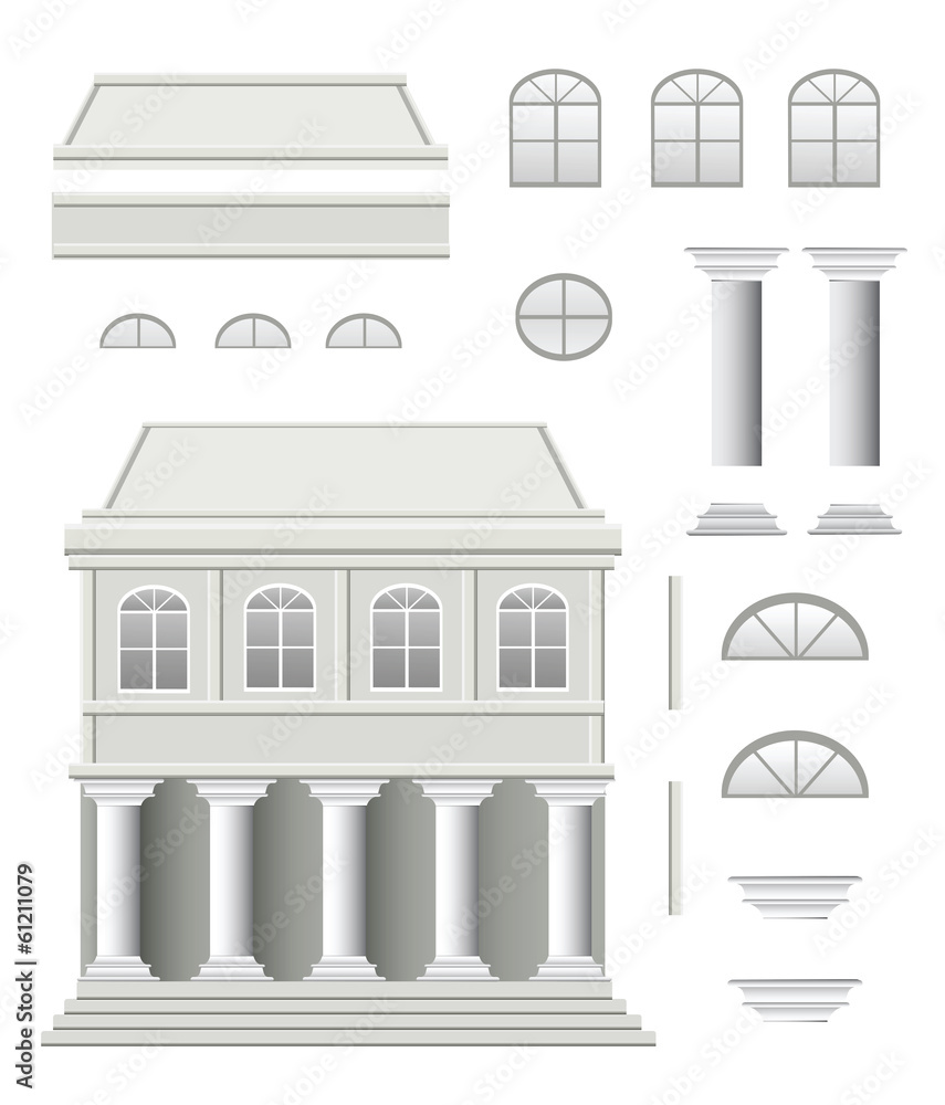 Set of architectural details
