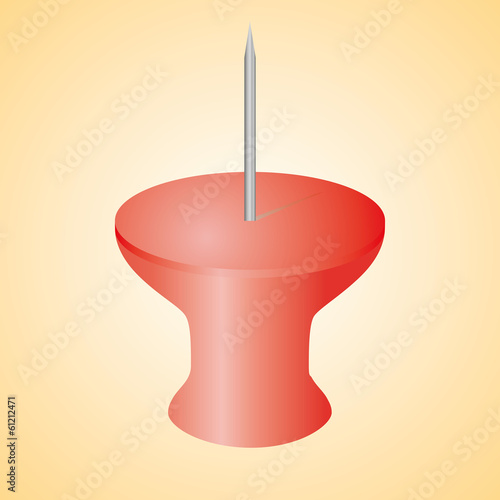 Red pushpin