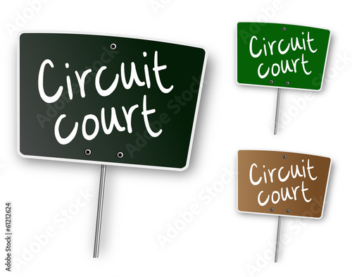 Ardoise "Circuit court"