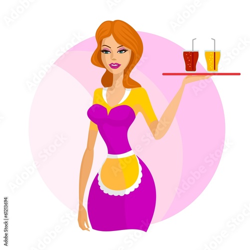 beautiful waitress