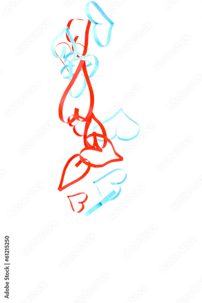 Naklejka premium Сердце на белом фоне