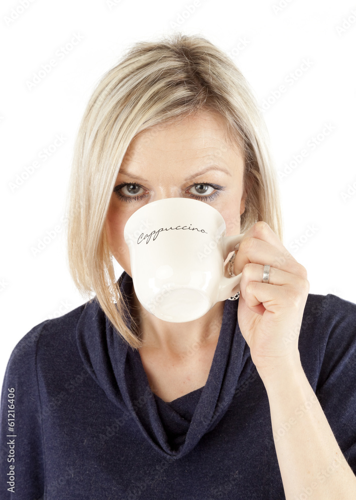 Beautiful Woman is drinking Coffee Beautiful Woman is drinking Coffee