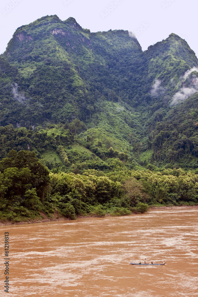 Nam Ou river near Nong Khiaw village, northern Laos