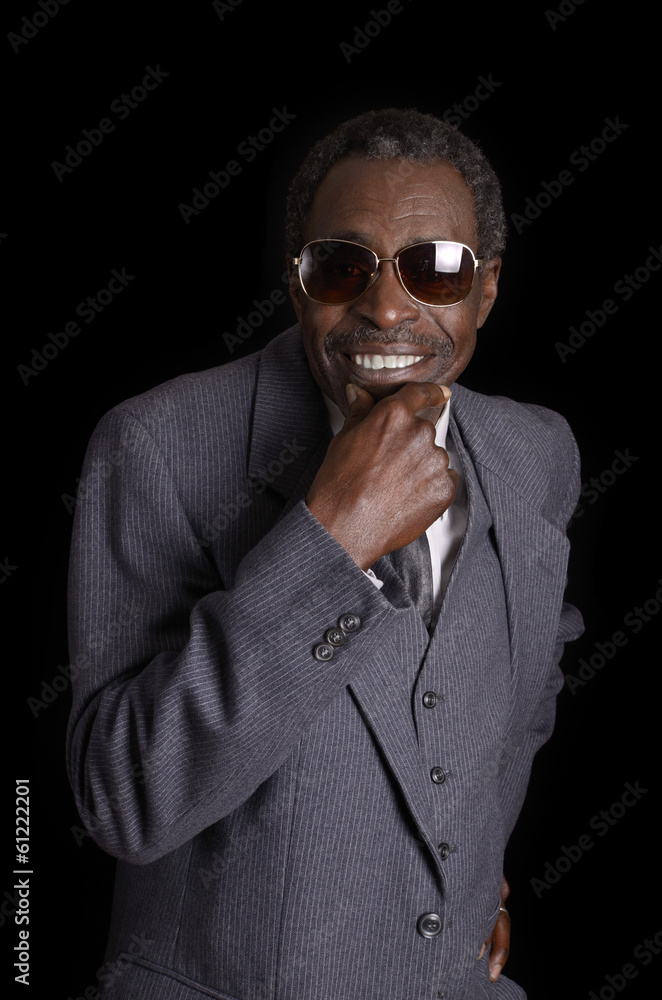 Älterer afrikanischer afroamerikanischer Senior Älterer afrikanischer afroamerikanischer Senior