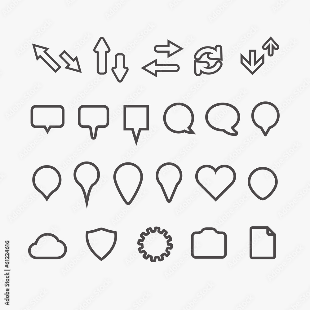 Different web icons collection Different web icons collection