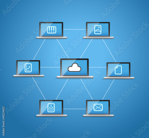 Modern computer network scheme
