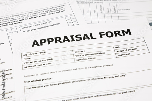 appraisal form and paperwork