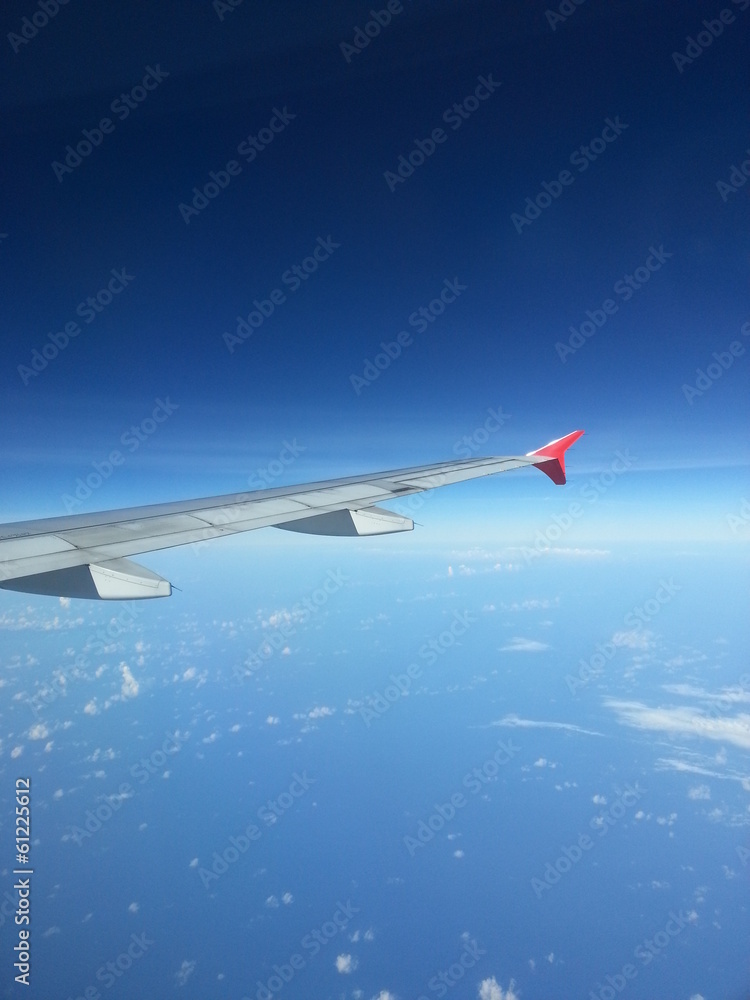 Fototapeta premium View from inside an Airplane