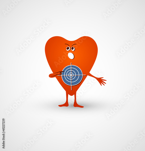 Angry heart is target