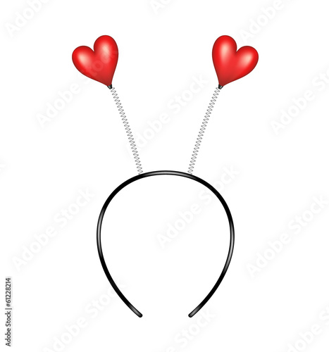 Headband with hearts
