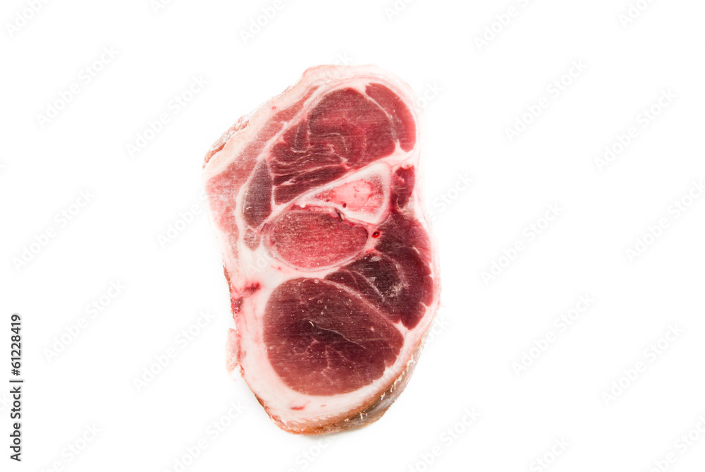 Raw pork chop Raw pork chop