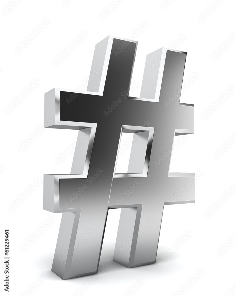 Obraz premium Hash symbol