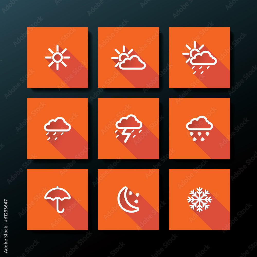 Weather icon set Weather icon set