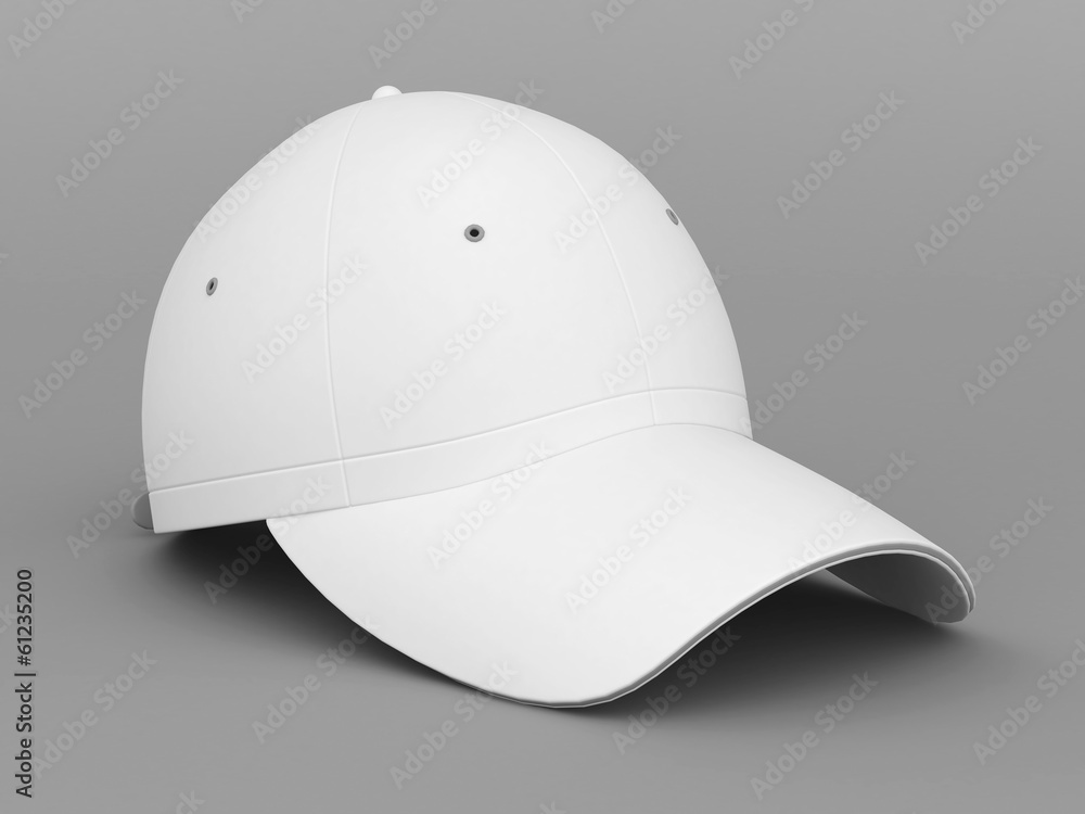 White baseball cap White baseball cap