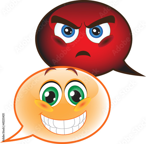 Speech bubble emoticon