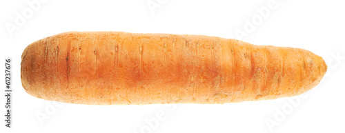 Unpeeled carrot isolated
