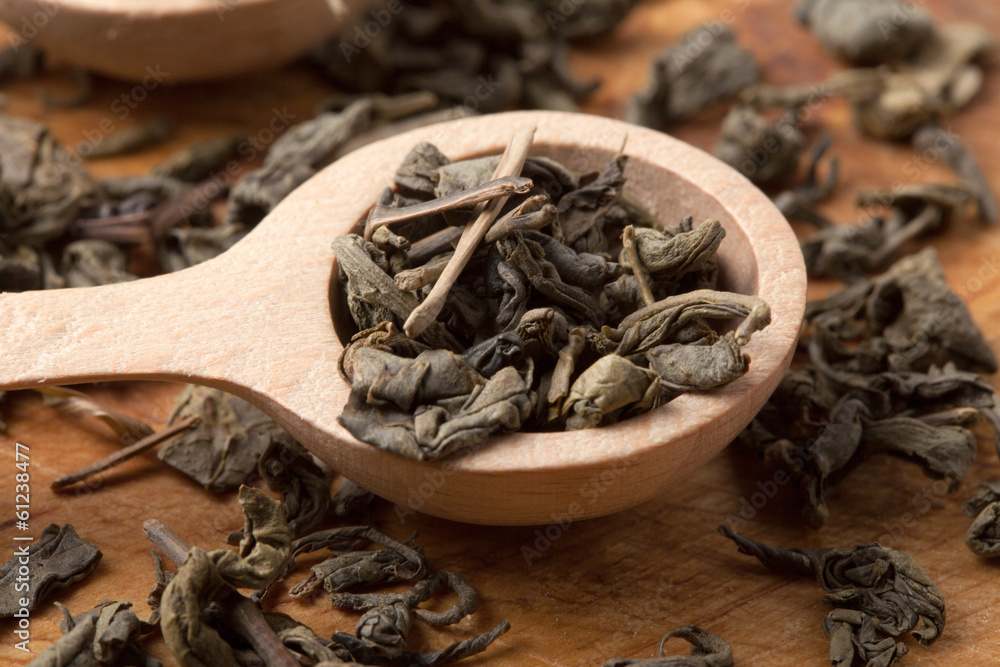 Green tea. Green tea.