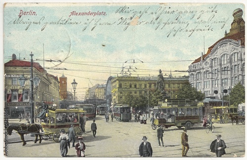 Berlin Alexanderplatz 1908 (hist. Postkarte)