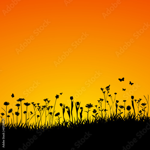 Blumenwiese Vektor